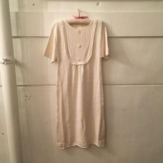 クロエ(Chloe)のChloé  cotton knit onepiece.(ひざ丈ワンピース)