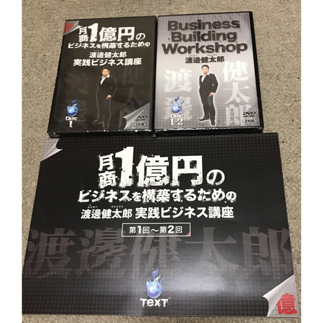 渡邊健太郎ビジネスビルディングワークショップ、実践ビジネス講座　DVD、テキスト