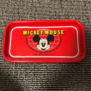 ディズニー(Disney)のミッキーマウス　ブリキ缶トレー(その他)