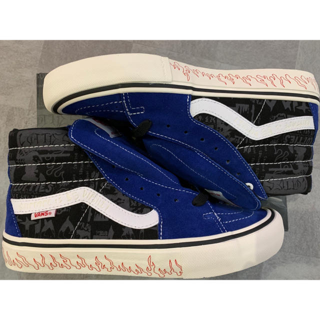 Supreme(シュプリーム)のVans x Lotties Skateshop sk8-hi blue メンズの靴/シューズ(スニーカー)の商品写真