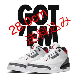 ナイキ(NIKE)のNIKE AIR JORDAN 3 SE "WHITE/FIRE RED"(スニーカー)