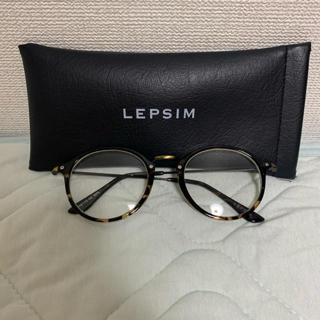 LEPSIM(レプシィム)のLEPSIM べっこうフレーム伊達メガネ レディースのファッション小物(サングラス/メガネ)の商品写真