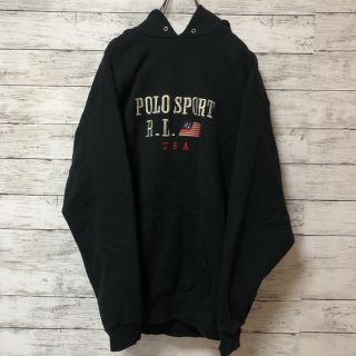 ポロラルフローレン(POLO RALPH LAUREN)の【激レア】USA製 POLO ポロスポーツ パーカー オーバーサイズ(パーカー)