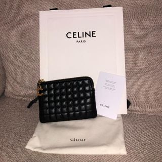 セリーヌ(celine)の【新品未使用】Cチャーム セリーヌ ミニ財布 コインケース　黒(コインケース)