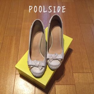 プールサイド(POOL SIDE)のPOOLSIDEホワイトパンプス♡(ハイヒール/パンプス)