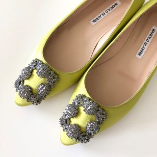 マノロブラニク(MANOLO BLAHNIK)の【新品未使用】マノロブラニク ハンギシフラット ¥155,520(ハイヒール/パンプス)