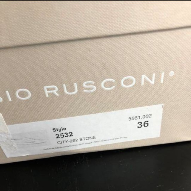 定価28000円新品 訳あり FABIO RUSCONI レザーローファー 36