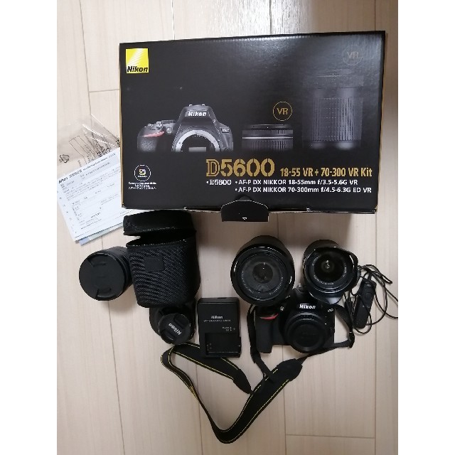 Nikon - D5600 ダブルズームキット+SIGMA 8mm ex fisheye 美品！