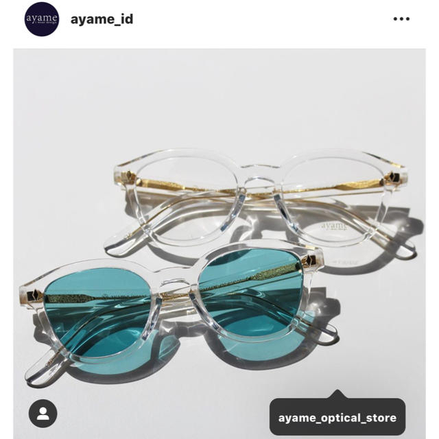 Ayame(アヤメ)のayame newold クリアフレーム　東京　千駄ヶ谷店　限定モデル メンズのファッション小物(サングラス/メガネ)の商品写真