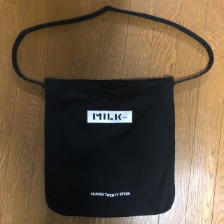 ミルクフェド(MILKFED.)のミルクフェド  トートバッグ ショルダー 黒(トートバッグ)