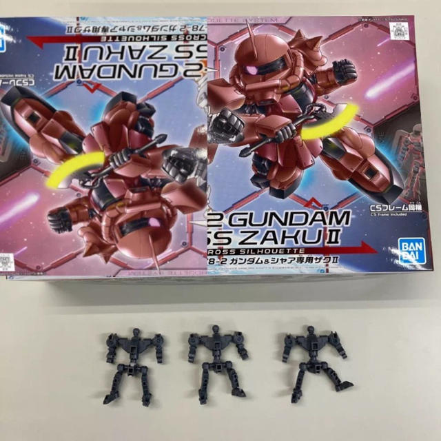 Bandai Sdガンダム シャアザク3機 アニメカラー クロスシルエットの通販 By わかなのショーケース バンダイならラクマ