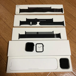 アップルウォッチ(Apple Watch)のapple watch series4 スペースグレイ44㎜ステンレス セルラー(腕時計(デジタル))
