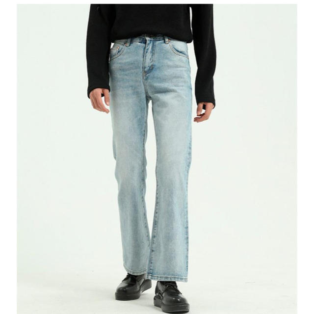 ZARA - Deuku デニムフレアパンツ 新品未使用 ライトブルー ワイド