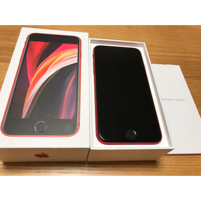 【ほぼ未使用】iPhoneSE (第2世代) simフリー済64GB Red本体iPhoneSE