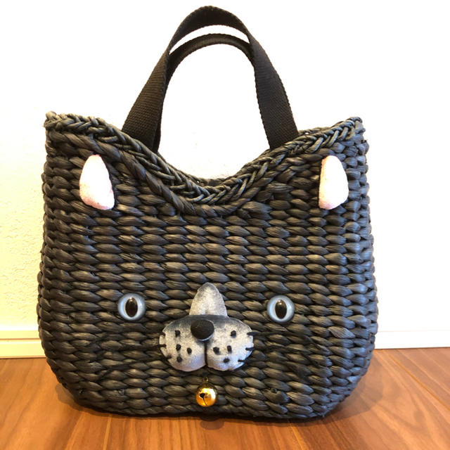 ROOTOTE(ルートート)のROOTOTE ルートート　黒猫　カゴバッグ レディースのバッグ(ハンドバッグ)の商品写真