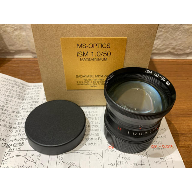 LEICA(ライカ)の宮崎光学　MS-OPTICS  ISM 50mm F1.0 Black(M) スマホ/家電/カメラのカメラ(レンズ(単焦点))の商品写真