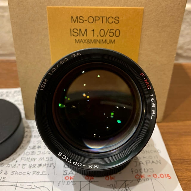 LEICA(ライカ)の宮崎光学　MS-OPTICS  ISM 50mm F1.0 Black(M) スマホ/家電/カメラのカメラ(レンズ(単焦点))の商品写真