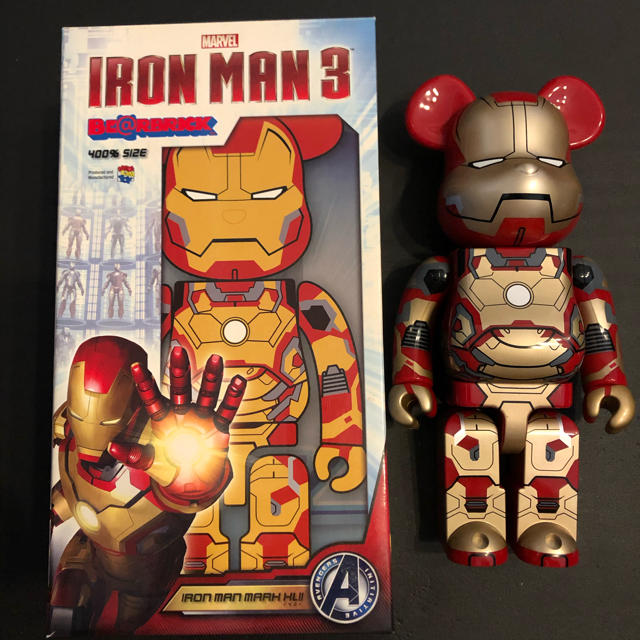 MEDICOM TOY(メディコムトイ)のベアブリック BE@RBRICK 400% アイアンマン3 エンタメ/ホビーのフィギュア(アメコミ)の商品写真