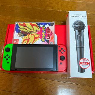 ニンテンドースイッチ(Nintendo Switch)のNintendo Switch本体 +ワイヤレスマイク +ポケモン(家庭用ゲーム機本体)