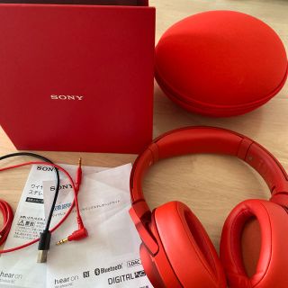 ソニー(SONY)のSONY h.ear MDR-100ABN(R) 週末お値下げ！(ヘッドフォン/イヤフォン)