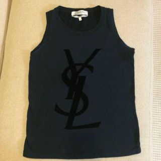 サンローラン(Saint Laurent)のイヴサンローランタンクトップ 黒 S(タンクトップ)