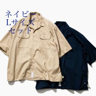 ワンエルディーケーセレクト(1LDK SELECT)の【Lサイズ】AH.H ✖️SSZ ネイビー セット(シャツ)