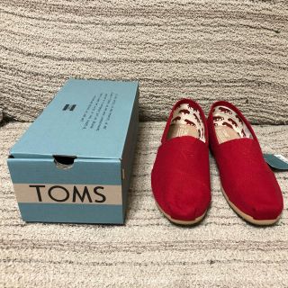 トムズ(TOMS)の【新品】TOMS トムス メンズ Red Canvas CLASSICS 正規品(スリッポン/モカシン)