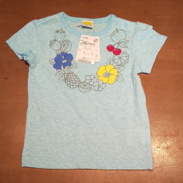 mou jon jon(ムージョンジョン)の夏物ムージョンジョン 半袖ベビーTシャツ キッズ/ベビー/マタニティのキッズ服女の子用(90cm~)(Tシャツ/カットソー)の商品写真