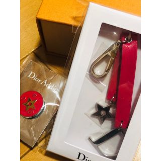 クリスチャンディオール(Christian Dior)の新品未使用未開封未売品Diorチャームストラップ　ピンバッチ(バッグチャーム)