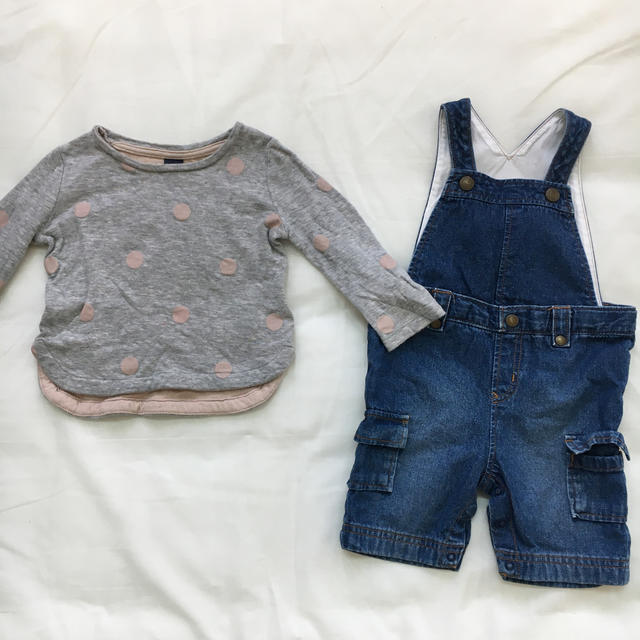 COMME CA ISM(コムサイズム)のbaby GAP、comme ca ism、サロペットセット キッズ/ベビー/マタニティのベビー服(~85cm)(パンツ)の商品写真