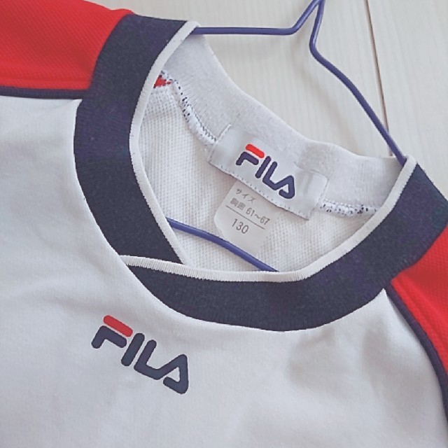 FILA(フィラ)のKIDS*FILAロゴフィットネスクラブTシャツ*体操着 キッズ/ベビー/マタニティのキッズ服女の子用(90cm~)(Tシャツ/カットソー)の商品写真