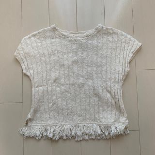 ザラキッズ(ZARA KIDS)のZARAキッズ　裾デザイントップス　122センチ(Tシャツ/カットソー)