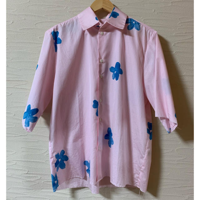 Camiel fortgens flower shirt ホワイト