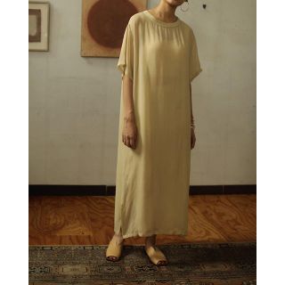 トゥデイフル(TODAYFUL)のtodayful Georgette Sheer Dress イエロー 38(ロングワンピース/マキシワンピース)