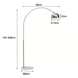 フロアライト アルコランプ アルコアーチ 200cm×96cm 白(フロアスタンド)