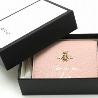 グッチ(Gucci)のMさま専用❤︎ 美品✨ GUCCI アニマリエ ミニ 折り財布 ピンク(財布)