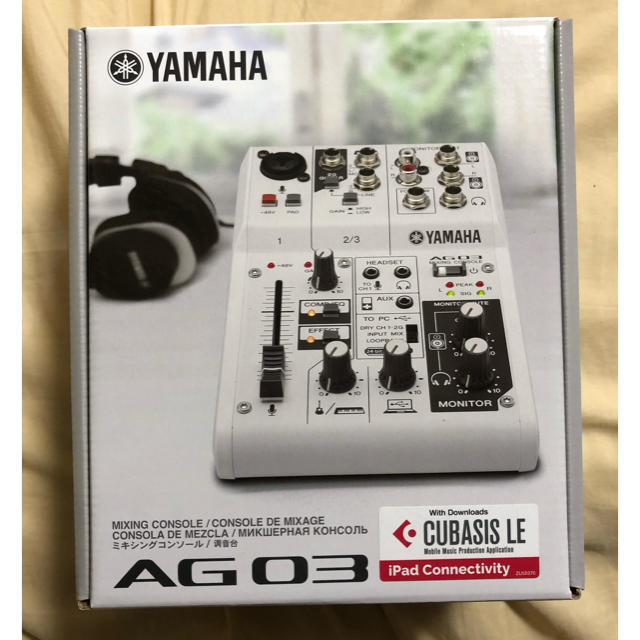 ヤマハ(ヤマハ)の【新品未使用】YAMAHA AG03 ウェブキャスティングミキサー 3チャンネル 楽器のDTM/DAW(オーディオインターフェイス)の商品写真