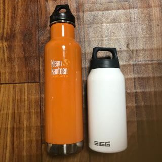 シグ(SIGG)のklean kanteen&siggボトル二本セット(登山用品)