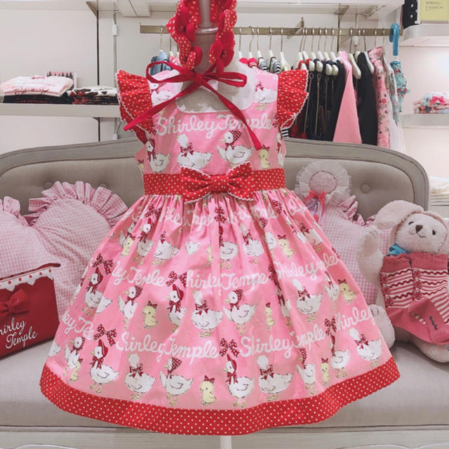 シャーリー❤ プードル 袖なし ワンピース ピンク 90 ジャンパー シャーリー❤ プードル 袖なし ワンピース ピンク 90 ジャンパー