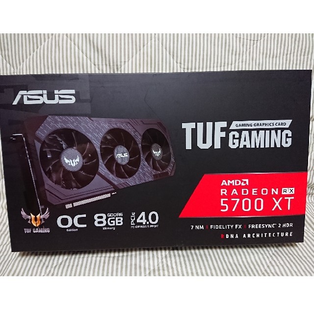 ASUS(エイスース)の[大幅値下げ]ASUS TUF 3-RX5700XT-O8G-GAMING スマホ/家電/カメラのPC/タブレット(PCパーツ)の商品写真