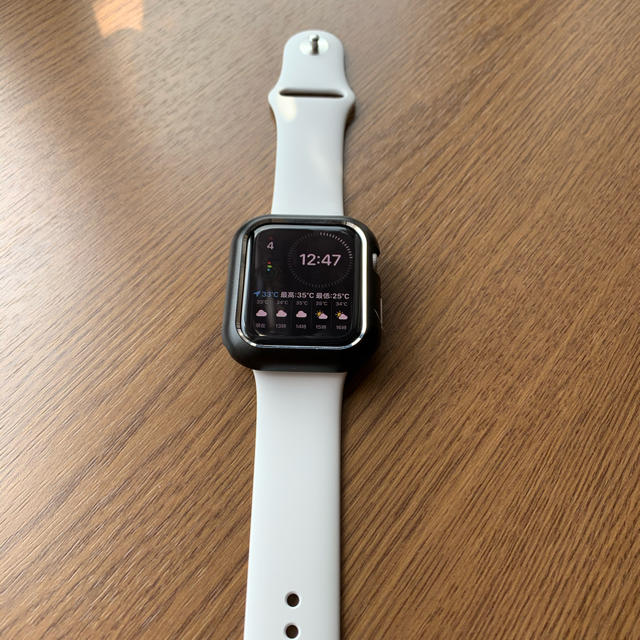 Apple Watch(アップルウォッチ)の磁石式　Apple Watchカバー　44mm ブラック　アップルウォッチカバー メンズの時計(腕時計(デジタル))の商品写真