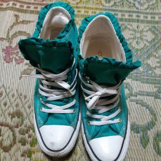 コンバース(CONVERSE)のコンバース　緑　ハイカット(スニーカー)