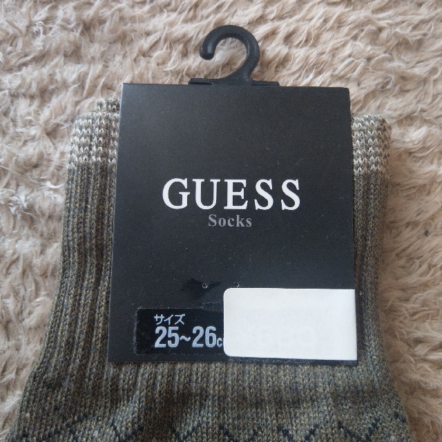 GUESS(ゲス)の【新品未使用】靴下 25～26cm　GUESS メンズのレッグウェア(ソックス)の商品写真