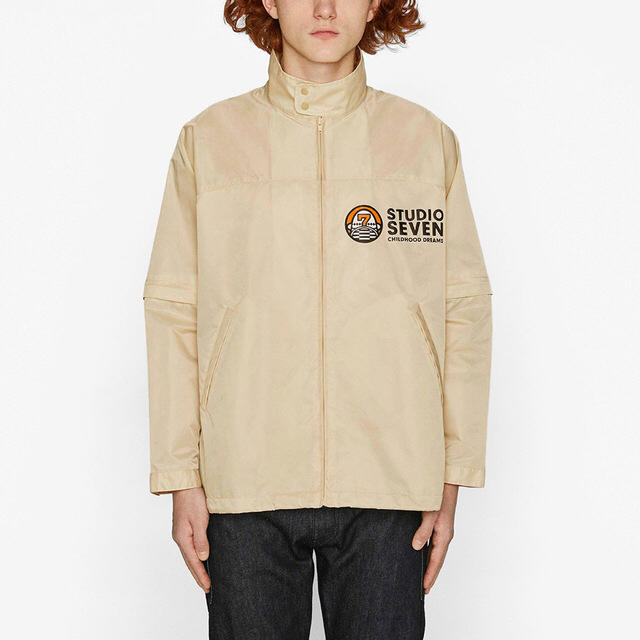 GU × STUDIO SEVEN 第一弾 コーチジャケット ベージュ Lサイズ GU × STUDIO SEVEN 第一弾 コーチジャケット ベージュ Lサイズ