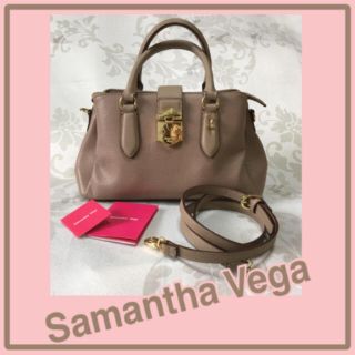 サマンサベガ(Samantha Vega)の♢美品♢Samantha Vega  👜ベージュハンドバック,ショルダー2𝓌𝒶𝓎(ショルダーバッグ)