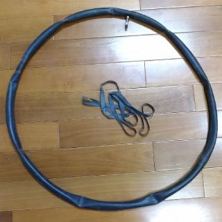26インチ自転車 26ｘ1 3/8 ママチャリ用チューブ リムバンドのセット(パーツ)