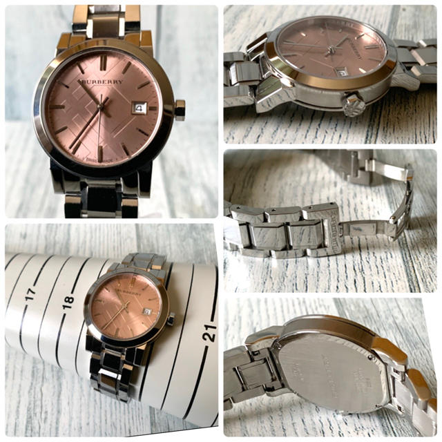 BURBERRY(バーバリー)の【美品】BURBERRY バーバリー BU9124 腕時計 シティ ピンク メンズの時計(腕時計(アナログ))の商品写真