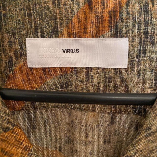 【値下げ】toga virilis lame print shirt