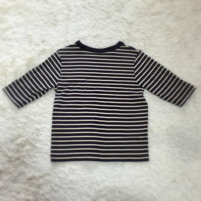 MUJI (無印良品)(ムジルシリョウヒン)の無印良品 ボーダー キッズ/ベビー/マタニティのベビー服(~85cm)(シャツ/カットソー)の商品写真