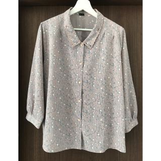 8部袖シャツ　ブラウス　ミセス　おばあちゃんの服15号(シャツ/ブラウス(長袖/七分))